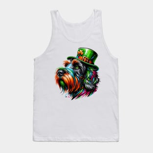 Wirehaired Pointing Griffon Ready for St Patrick's Day Tank Top